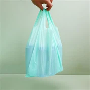 Zelene plastične vrećice za kupnju
